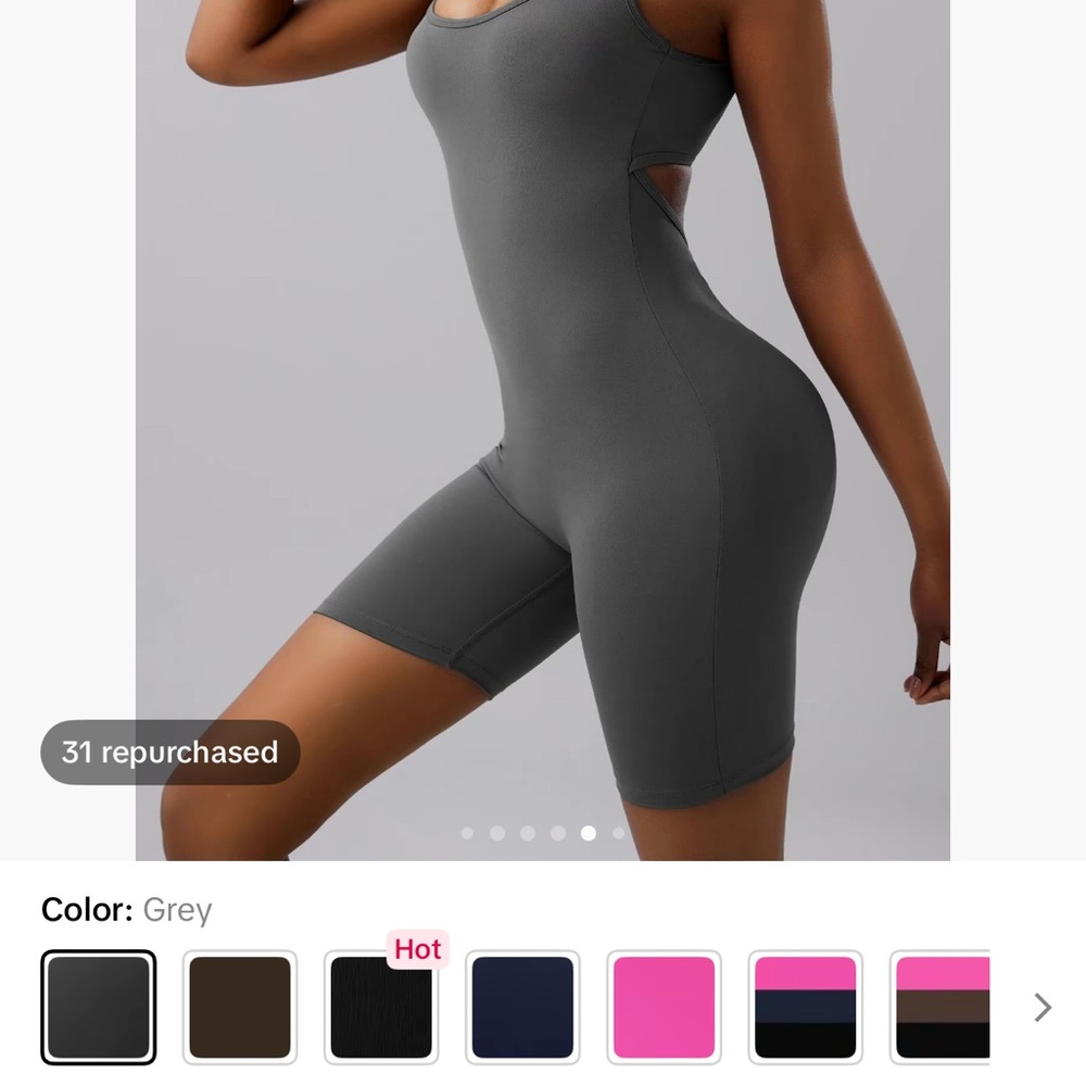 Women's Grey Sleeveless Bodysuit